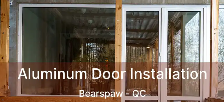  Aluminum Door Installation Bearspaw - QC