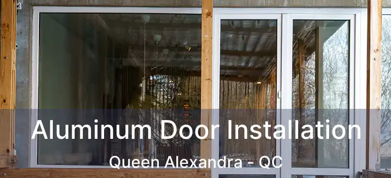 Aluminum Door Installation Queen Alexandra - QC