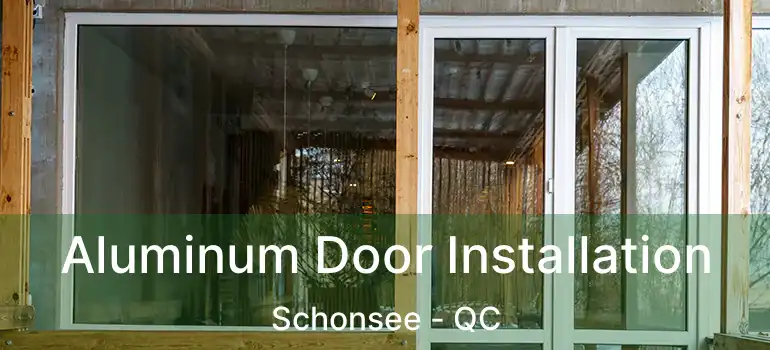  Aluminum Door Installation Schonsee - QC