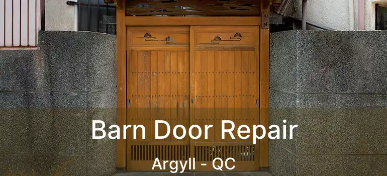 Barn Door Repair Argyll - QC