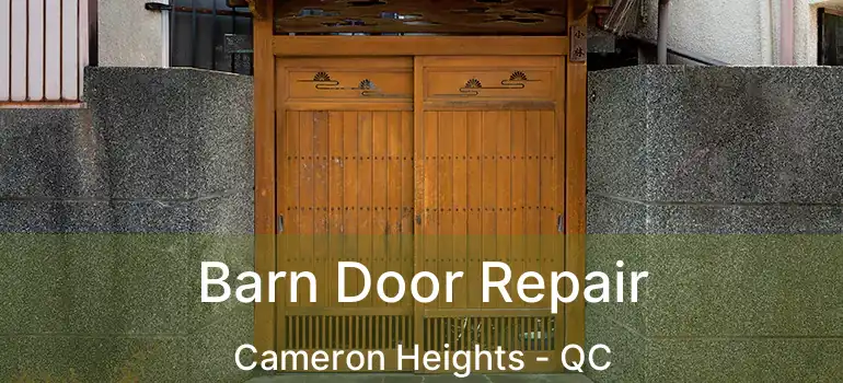 Barn Door Repair Cameron Heights - QC
