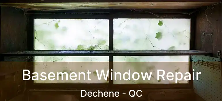  Basement Window Repair Dechene - QC