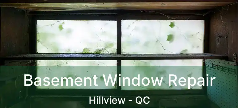  Basement Window Repair Hillview - QC