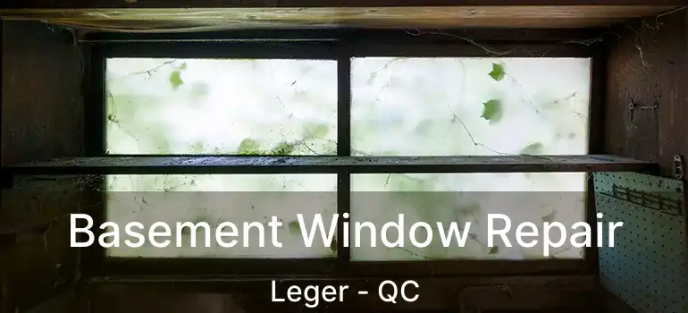  Basement Window Repair Leger - QC