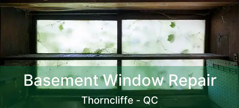 Basement Window Repair Thorncliffe - QC