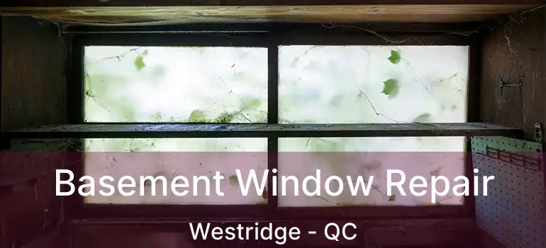  Basement Window Repair Westridge - QC