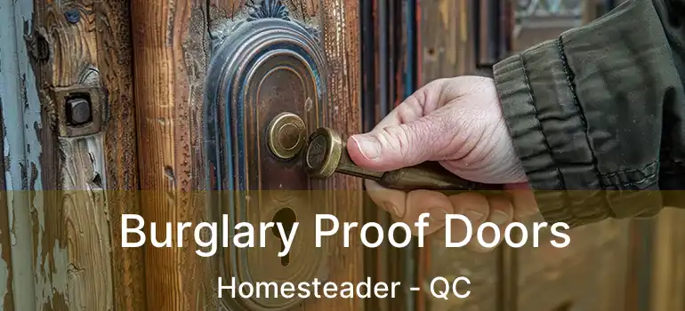  Burglary Proof Doors Homesteader - QC