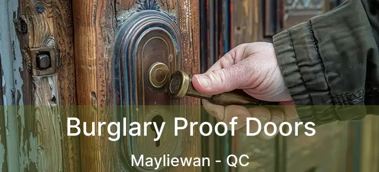  Burglary Proof Doors Mayliewan - QC