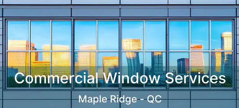  Commercial Window Services Maple Ridge - QC