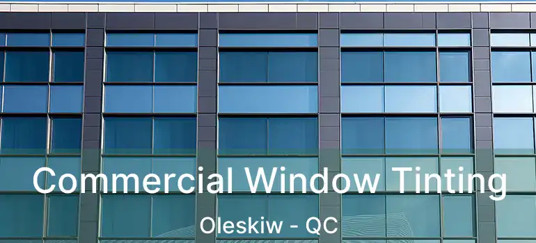 Commercial Window Tinting Oleskiw - QC