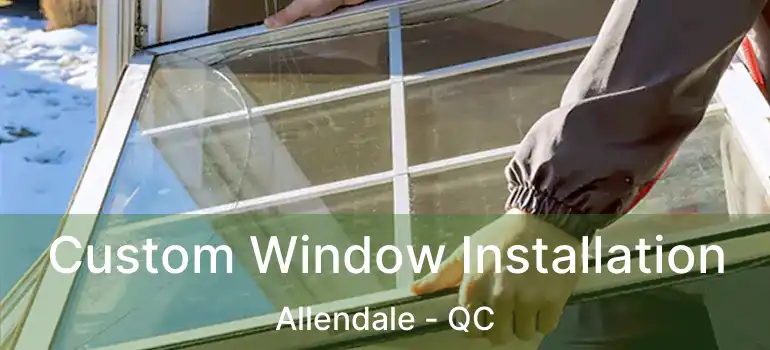  Custom Window Installation Allendale - QC