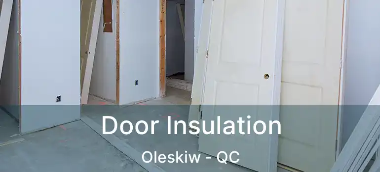  Door Insulation Oleskiw - QC