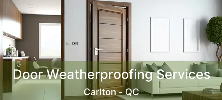 Door Weatherproofing Services Carlton - QC