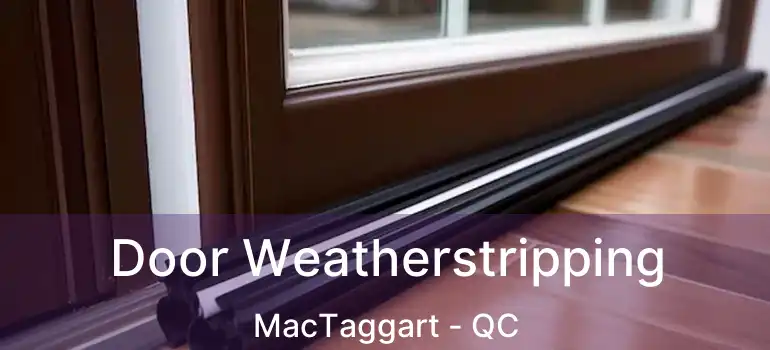 Door Weatherstripping MacTaggart - QC