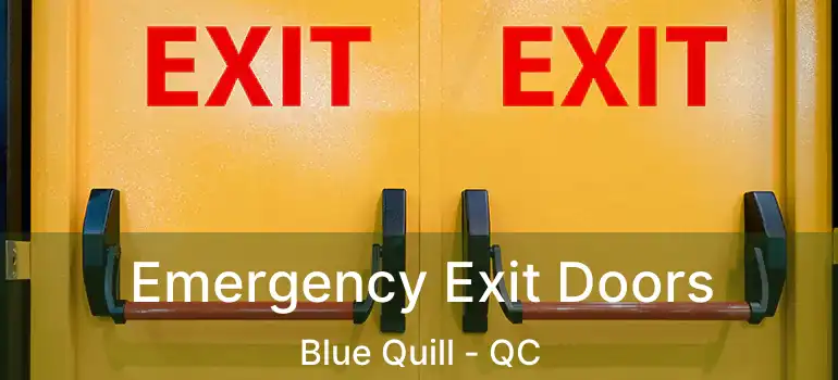 Emergency Exit Doors Blue Quill - QC