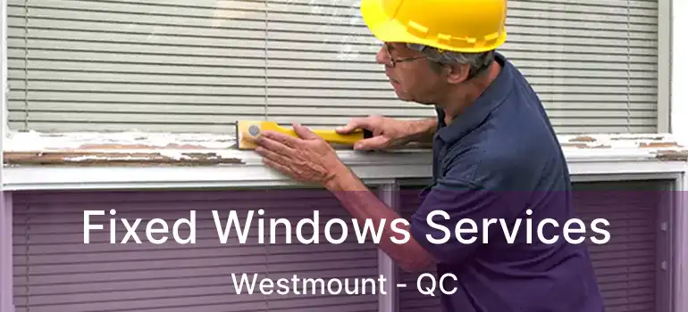 Fixed Windows Services Westmount - QC