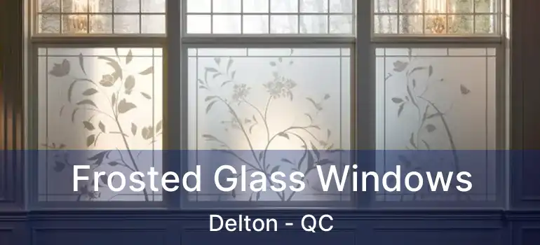  Frosted Glass Windows Delton - QC
