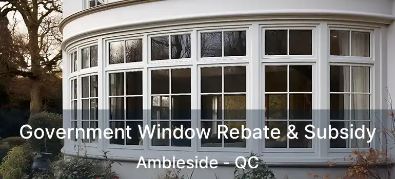  Government Window Rebate & Subsidy Ambleside - QC