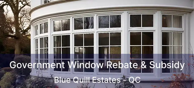 Government Window Rebate & Subsidy Blue Quill Estates - QC