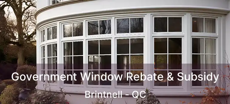 Government Window Rebate & Subsidy Brintnell - QC