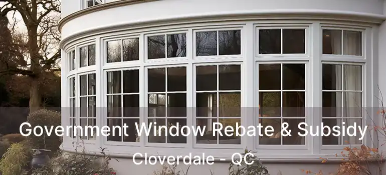  Government Window Rebate & Subsidy Cloverdale - QC