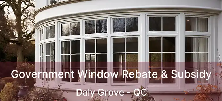  Government Window Rebate & Subsidy Daly Grove - QC
