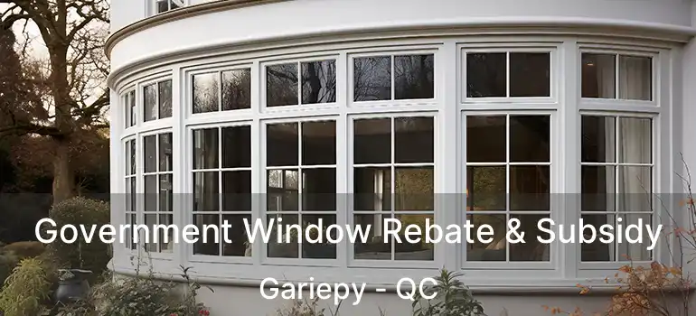  Government Window Rebate & Subsidy Gariepy - QC