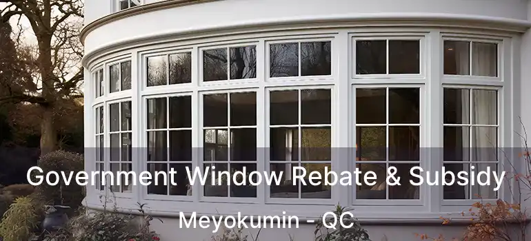  Government Window Rebate & Subsidy Meyokumin - QC