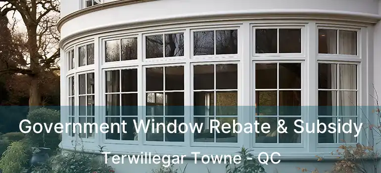 Government Window Rebate & Subsidy Terwillegar Towne - QC