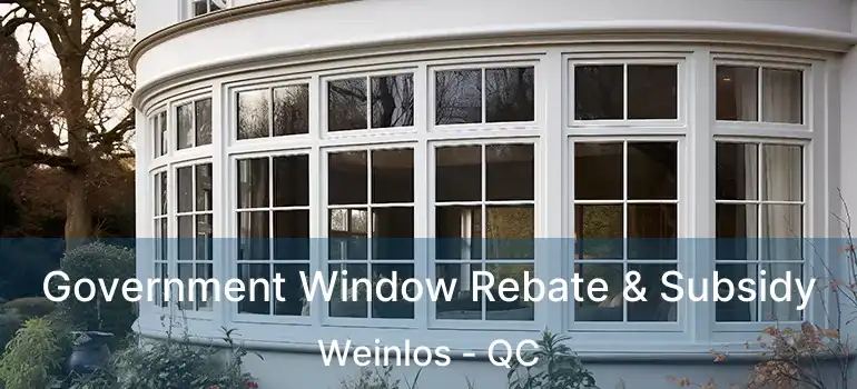  Government Window Rebate & Subsidy Weinlos - QC