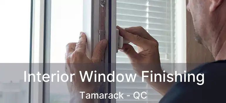 Interior Window Finishing Tamarack - QC