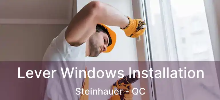  Lever Windows Installation Steinhauer - QC