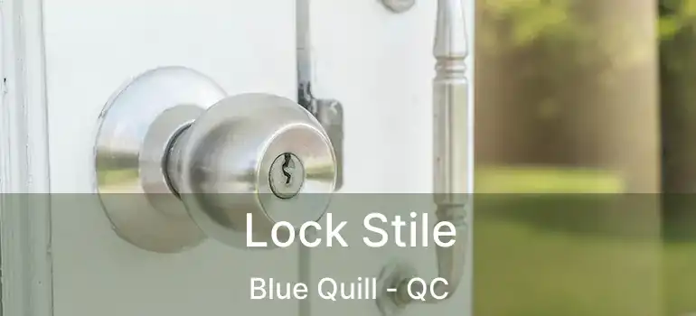  Lock Stile Blue Quill - QC