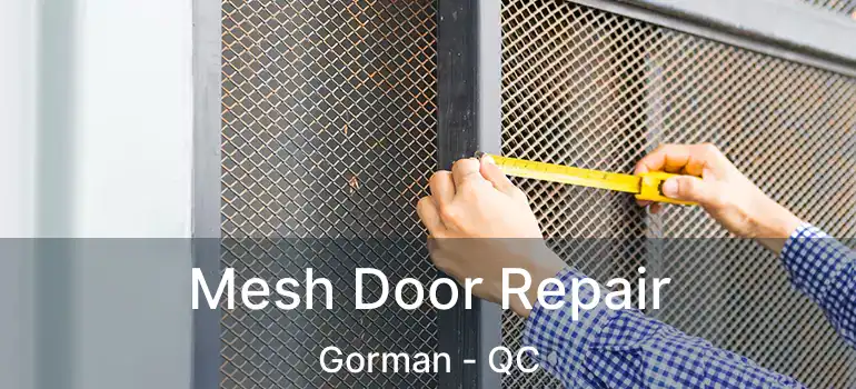 Mesh Door Repair Gorman - QC