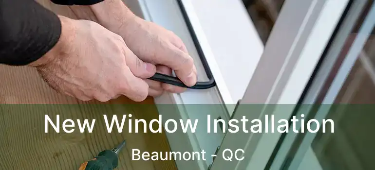  New Window Installation Beaumont - QC