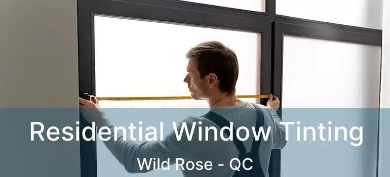  Residential Window Tinting Wild Rose - QC