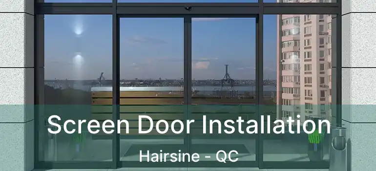  Screen Door Installation Hairsine - QC