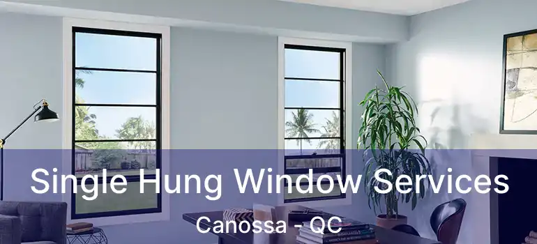  Single Hung Window Services Canossa - QC