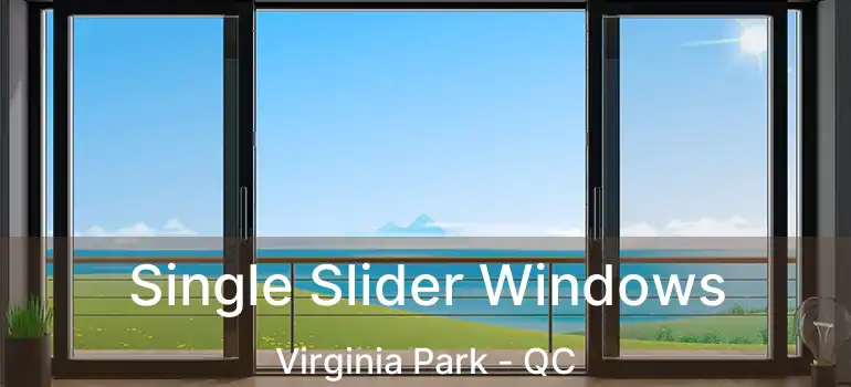  Single Slider Windows Virginia Park - QC