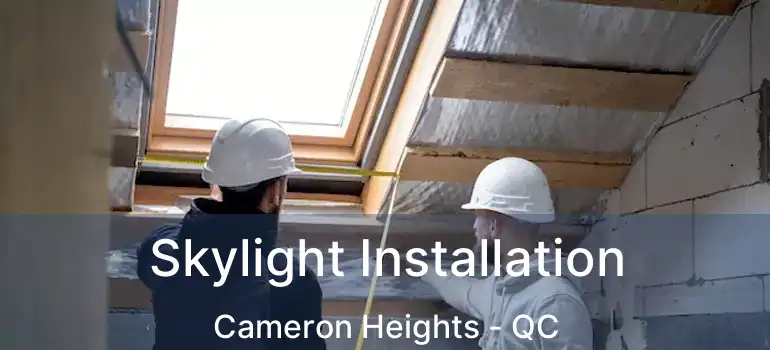  Skylight Installation Cameron Heights - QC