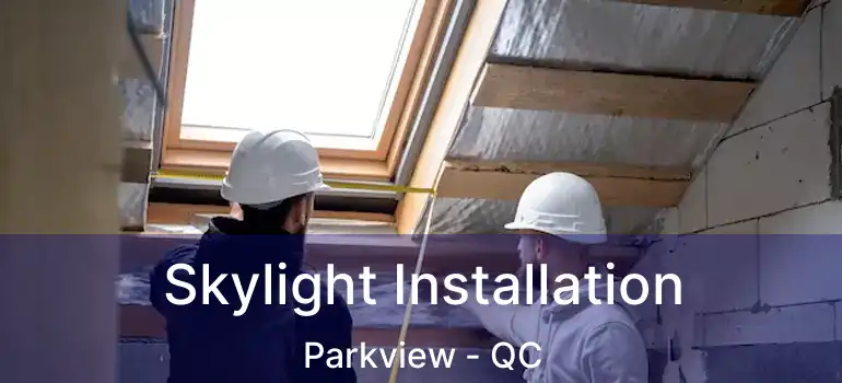 Skylight Installation Parkview - QC