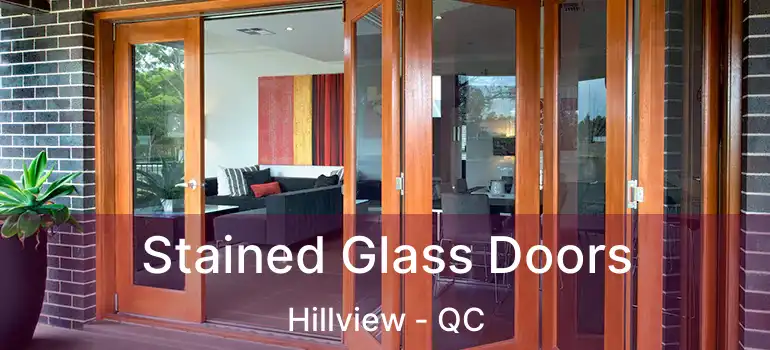 Stained Glass Doors Hillview - QC