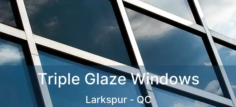 Triple Glaze Windows Larkspur - QC