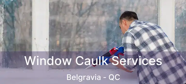  Window Caulk Services Belgravia - QC