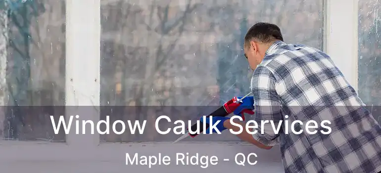  Window Caulk Services Maple Ridge - QC