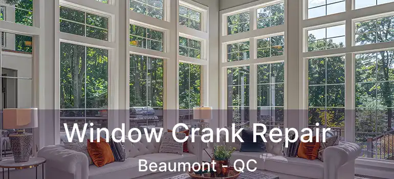  Window Crank Repair Beaumont - QC