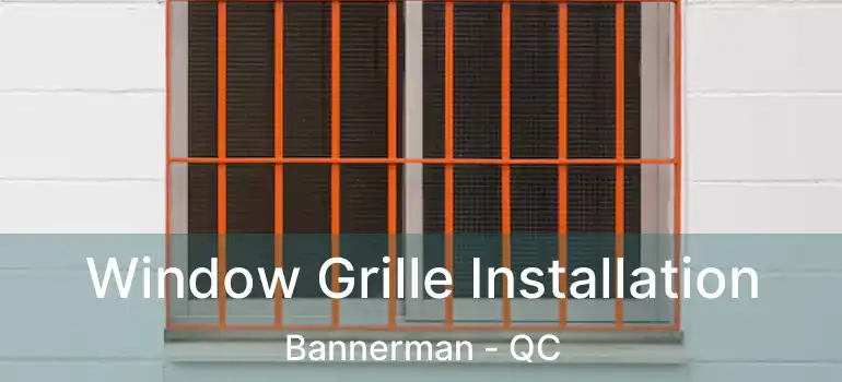  Window Grille Installation Bannerman - QC