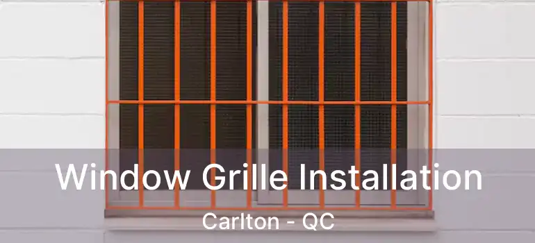  Window Grille Installation Carlton - QC