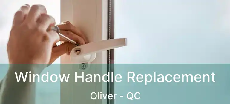  Window Handle Replacement Oliver - QC