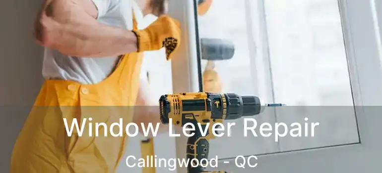  Window Lever Repair Callingwood - QC